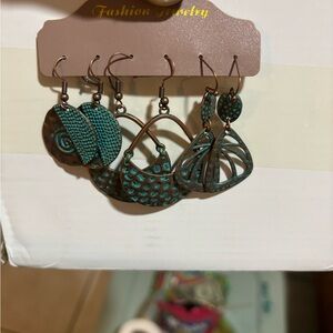 3 pair boho earrings